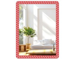 Zelfklevende Wandspiegel - Mini Decoratieve Spiegel voor Badkamer en Slaapkamer (40 x 30 cm)