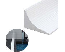 Zelfklevende waterkering strip – siliconen afdichtstrip voor keukenblad & badkamer – flexibele douche waterkering – nat/droog scheiding – geschikt voor keuken spoelbak, douche, wastafel - 1,5 cm x 2,5 cm x 1 m