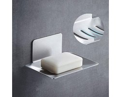 Zelfklevende Zeephouder - Roestvrij Staal Wandrek voor Badkamer en Toilet