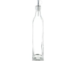 Zeller Azijnfles of Oliefles - glas - 500 ml - schenktuit - Doseerflessen voor op tafel