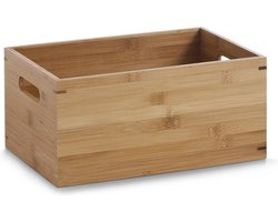 Zeller Bamboe opbergkisten stapelbaar - Large | Zeller Present