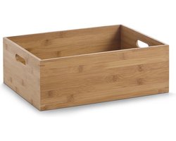 Zeller Bamboe opbergkisten stapelbaar - Medium | Zeller Present