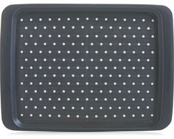 Zeller dienblad - antislip - grijs - kunststof - 35 x 26 cm