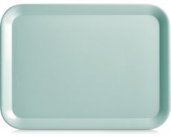 Zeller Dienblad - aqua blauw - kunststof - 44 x 32 cm - rechthoekig