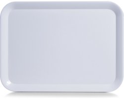 Zeller dienblad rechthoek - wit - melamine - 44 x 32 cm - Serveerblad - Dranken serveren - Horeca