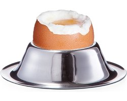 Zeller Eierdopjes - RVS - 5 cm - Ontbijten en Pasen - Eierdoppen - zilver
