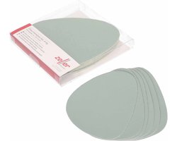 Zeller Glazenonderzetters - 12x stuks - Lederlook Mintgroen - 10x12cm - Kunstleer - Tafel - Glazen