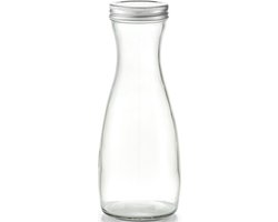 Zeller Karaf - met schroefdeksel - glas - 1000 ml - schenkkan