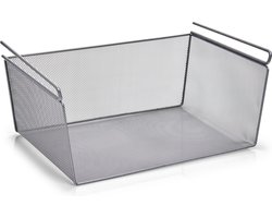 Zeller Kastmandje - opberg/hang mandjes - metaal - 43 x 26 x 19 cm - draadmand