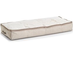 Zeller opbergtas/beschermhoes beddengoed/kleding - voor onder bed - 104 x 46 x 15 cm