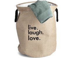 Zeller opvouwbare waszak 60 liter present - Bruin - Opvouwbaar