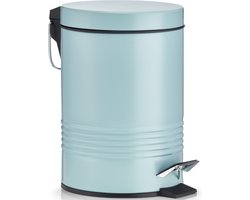 Zeller Pedaalemmer - mintgroen - 3 liter - 17 x 25 cm - kleine prullenbak