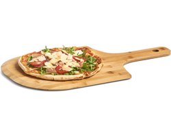 Zeller pizza snijplanken/borden - hout - met handvat - 53 x 30 cm - Pizzaborden / Pizzasnijplanken