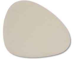Zeller Placemats - 10x - lederlook - beige - 34 x 42 cm - tafel dekken - onderleggers