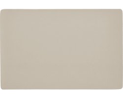 Zeller placemats lederlook - 1x - 45 x 30 cm - creme