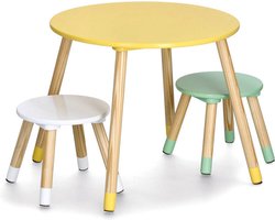 Zeller Present 13533 - Kinderzitset Pastel - 3-delig - MDF/grenen