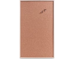 Zeller Prikbord - kurk - XXL formaat - 60 x 100 cm - memobord