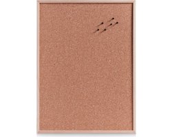 Zeller Prikbord XXL - 60x80 cm - kurk - memobord voor thuis of kantoor