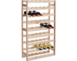 Zeller Wijnrek - 54 flessen - 118x68x25 cm - Wijnrek Hout - Flessenrek