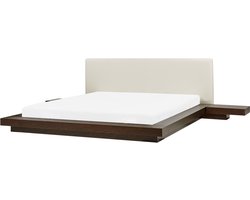 ZEN - Futon tweepersoonsbed - Donkere houtkleur - 180 x 200 cm - MDF