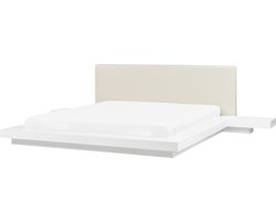 ZEN - Futon tweepersoonsbed - Wit - 180 x 200 cm - MDF