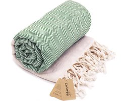 Zenergy Hamamdoek - Sauna Handdoek - 100x180 - Zacht Katoen - Handgemaakt - Strandlaken