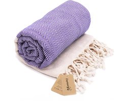 Zenergy Hamamdoek - Sauna Handdoek - 100x180 - Zacht Katoen - Handgemaakt - Strandlaken