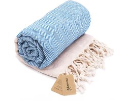 Zenergy Hamamdoek - Sauna Handdoek - 100x180 - Zacht Katoen - Handgemaakt - Strandlaken
