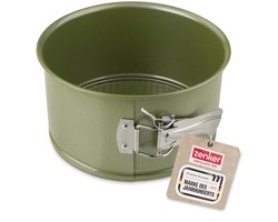 Zenker 7458 Panettone bakvorm met scharnier, milieuvriendelijke groene anti-aanbaklaag, ILAG, Carnaubawas, 18 x 10 cm