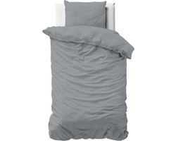 Zensation Axel Dekbedovertrek - 140x200/260 + 1 kussenslopen 60x70 - Grijs - Eenpersoons