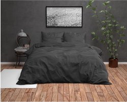 Zensation Axel Dekbedovertrek - 240x200/260 + 2 kussenslopen 60x70 - Zwart - Lits-Jumeaux