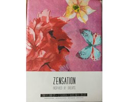Zensation Bright Flowers Purple 2 persoon dekbedovertrek 200-200 cm