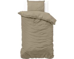 Zensation Dallas - Dekbedovertrek Hotel - 140x200/220 + 1 kussensloop 60x70 - Taupe