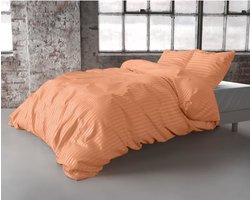 Zensation Dallas - Dekbedovertrek Hotel - 200x200/220 + 2 kussenslopen 60x70 - Pastel Oranje