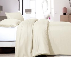 Zensation Satin Point - Dekbedovertrek - Eenpersoons - 140x200/220 + 1 kussensloop 60x70 - Creme