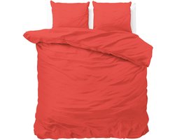 Zensation Satin Point - Dekbedovertrekset - Lits-Jumeaux - 240x200/220 + 2 kussenslopen 60x70 - Rood