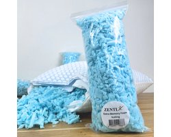 Zentix memory foam vulling 200g - Verstelbare traagschuim vlokken voor hoofdkussen - Kussenvulling voor traagschuim kussen en normale kussens