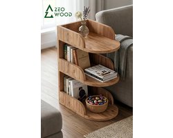Zeo Wood® - Bijzettafel - Bijzettafeltjes Woonkamer - Banktafel