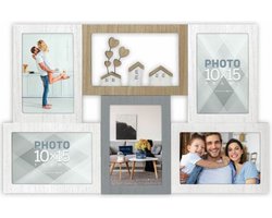 ZEP - Houten Collagelijst - Torbole - 5 foto's 10 x 15 cm ( 46,5 x 29,5 cm )