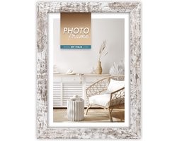 ZEP - Houten Fotolijst Vivan 6 wit/bruin voor foto formaat 10x15 - V33466