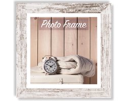 ZEP - Houten fotolijst wit/bruin Nelson 6 voor foto formaat 20x20 - V21206