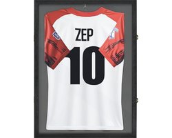 Zep Jersey shirtframe - Zwarte fotolijst voor inlijsten van t-shirts en objecten - 59x79 cm