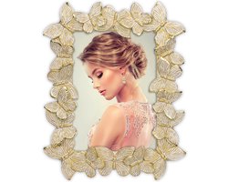 ZEP - Klassieke Fotolijst met vlinders Hirson Goudkleurig voor foto 13x18 - EE6657