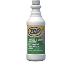 ZEP Terras & Oprit Reiniger 1 L – Geconcentreerde Reiniger voor Olie- en Vetvlekken op Beton, Tegels en Asfalt – Ook met Hogedrukreiniger te Gebruiken