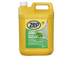 ZEP Terras & Oprit Reiniger 5 L – Geconcentreerde Reiniger voor Olie- en Vetvlekken op Beton, Tegels en Asfalt – Ook met Hogedrukreiniger te Gebruiken – Voordeelverpakking