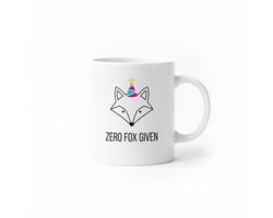 Zero Fox Given Mok – Grappige Vos Quote Koffiemok – 330 ml Keramische Mok Cadeau