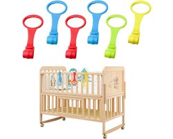 Zes Verstelbare Handringen voor Baby's en Peuters - Ideaal voor Oefeningen en Activiteiten in Bed en Reisbedjes