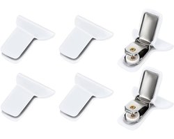 Zesdelige Dekbedovertrekset met Antislip Clips, Transparante Hoes en Bedclips voor een Perfecte Pasvorm van Dekbed en Dekens