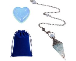 Zeshoekige en Hartvormige Kristallen Hanger Set - Creatieve Sieraden - Handgemaakt - Chique Kristallen Sieraden met Opbergdoos