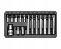Zestaw bitów Yatom 15-częściowe pudełko Torx